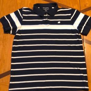Men’s Polo Banana Republic Blue White Stripe XL